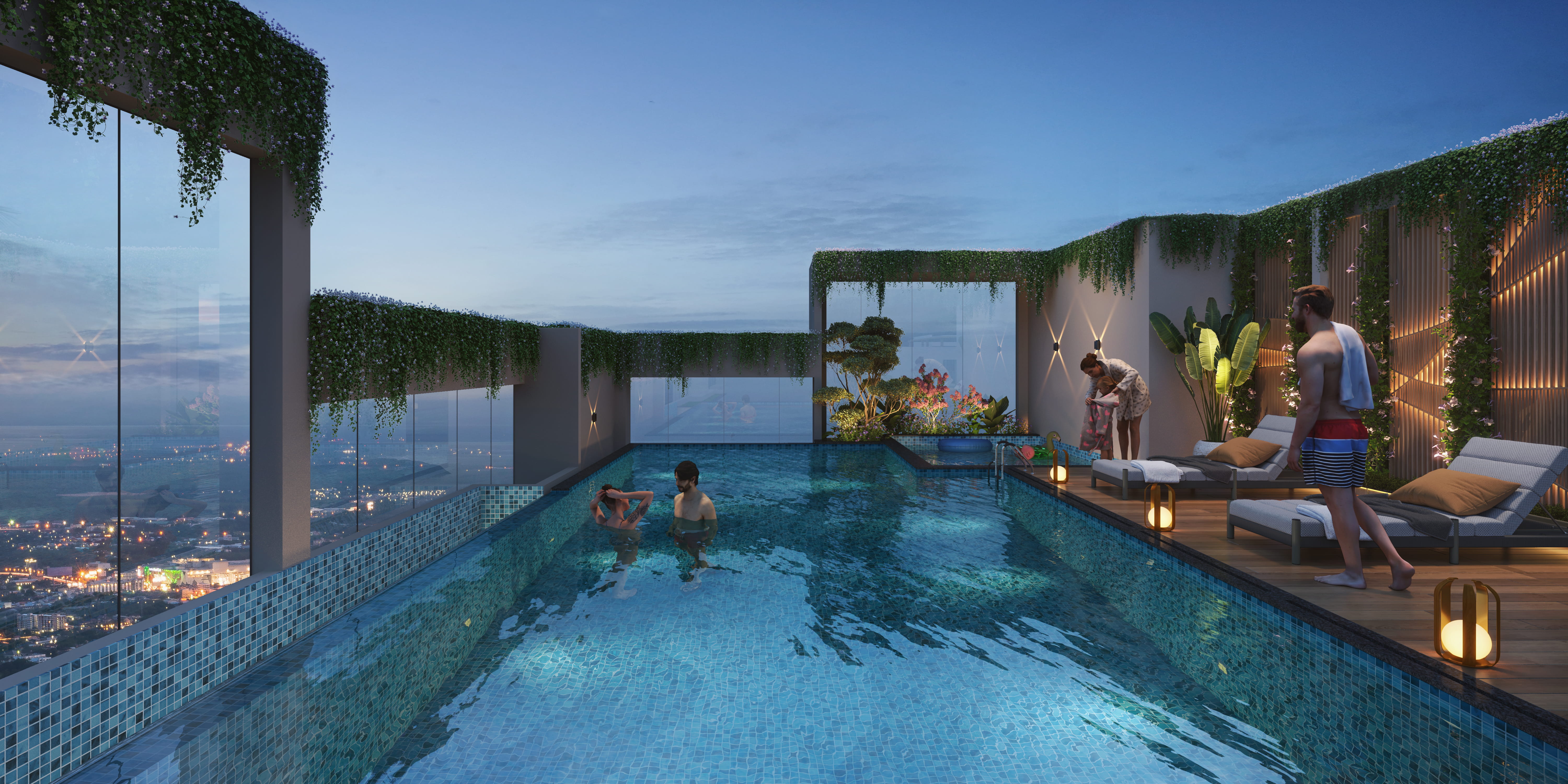 Swimming pool area