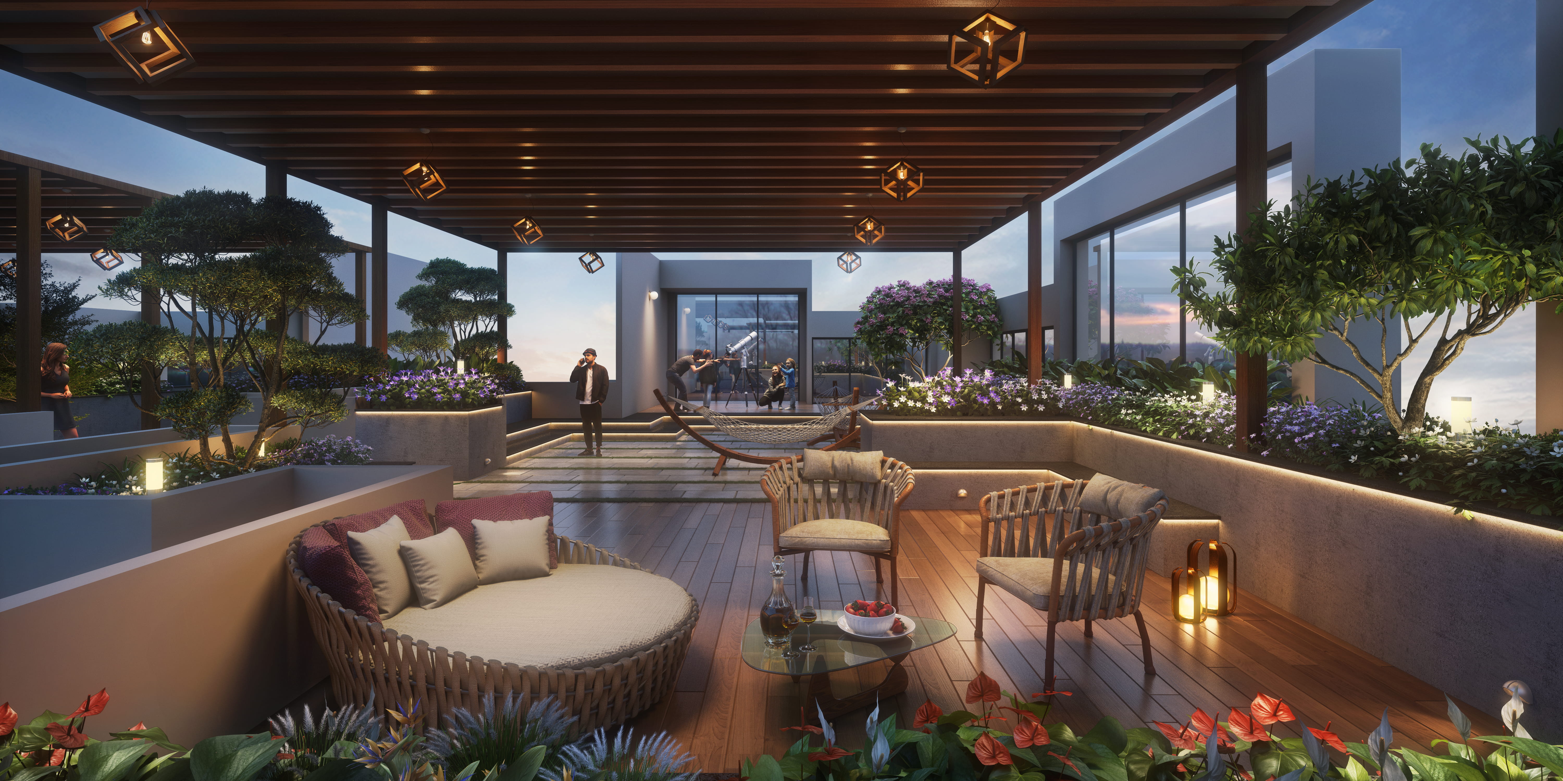 Landscaped gardens